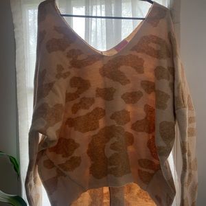 Leopard print sweater